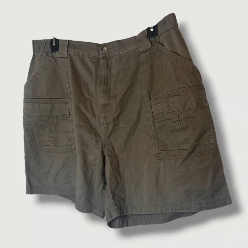Croft & Barrow Mens Brown Khaki Cargo Shorts Size 44‎